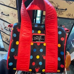 Disney Boutique Purse ✿ Minnie Mouse Polka Dot Crossbody Bag